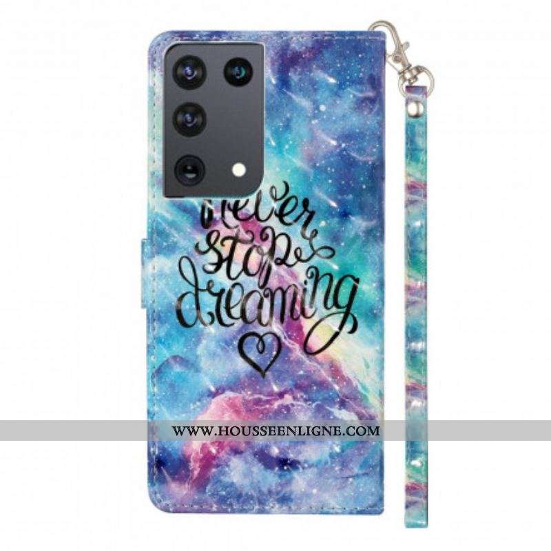 Housse Samsung Galaxy S21 Ultra 5G Never Stop Dreaming Light Spots