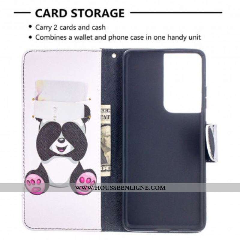 Housse Samsung Galaxy S21 Ultra 5G Panda Fun
