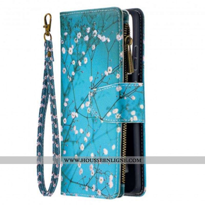 Housse Samsung Galaxy S21 Ultra 5G Poche Zippée Arbre