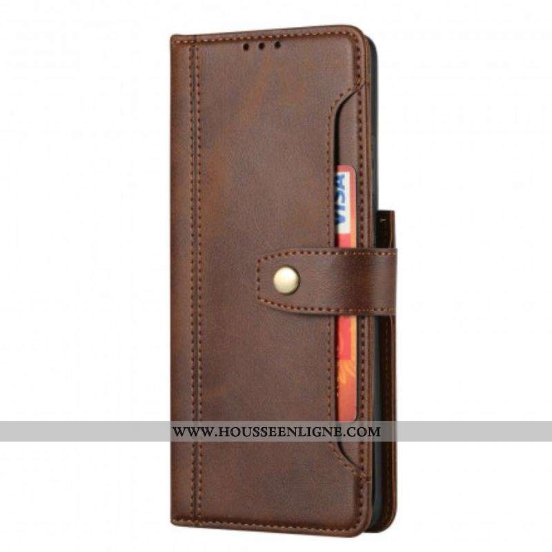Housse Samsung Galaxy S21 Ultra 5G Porte-Carte Frontal et Sangle