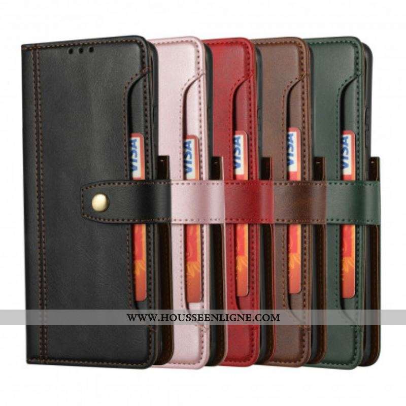 Housse Samsung Galaxy S21 Ultra 5G Porte-Carte Frontal et Sangle