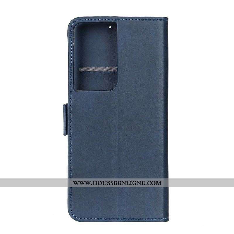 Housse Samsung Galaxy S21 Ultra 5G Rabat Double
