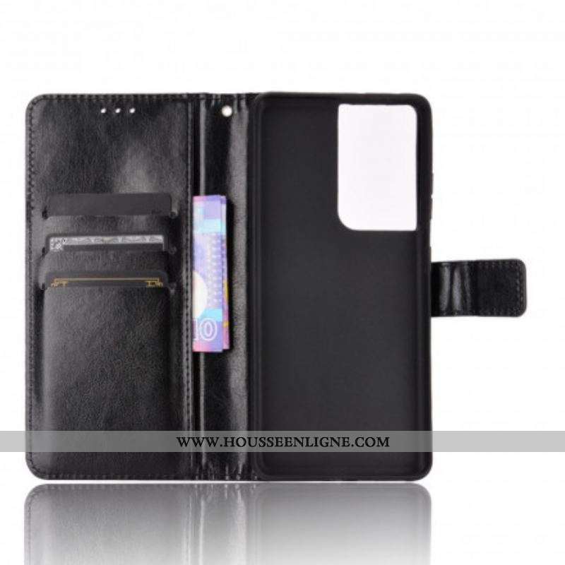 Housse Samsung Galaxy S21 Ultra 5G Simili Cuir Flashy