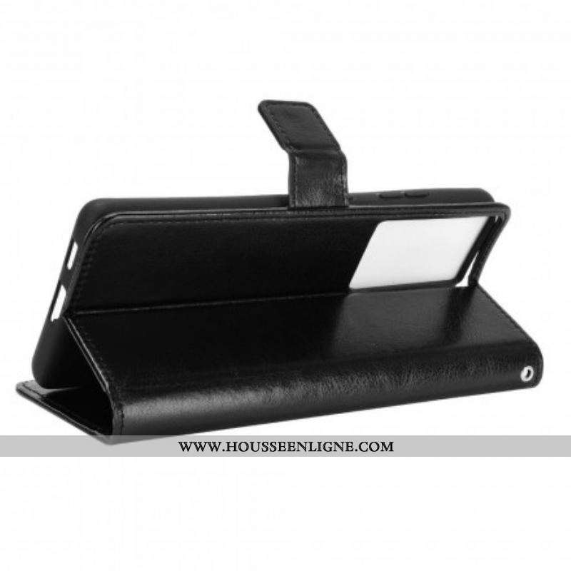Housse Samsung Galaxy S21 Ultra 5G Simili Cuir Flashy