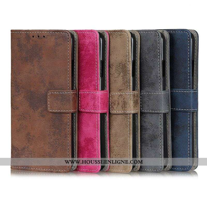Housse Samsung Galaxy S21 Ultra 5G Simili Cuir Vintage