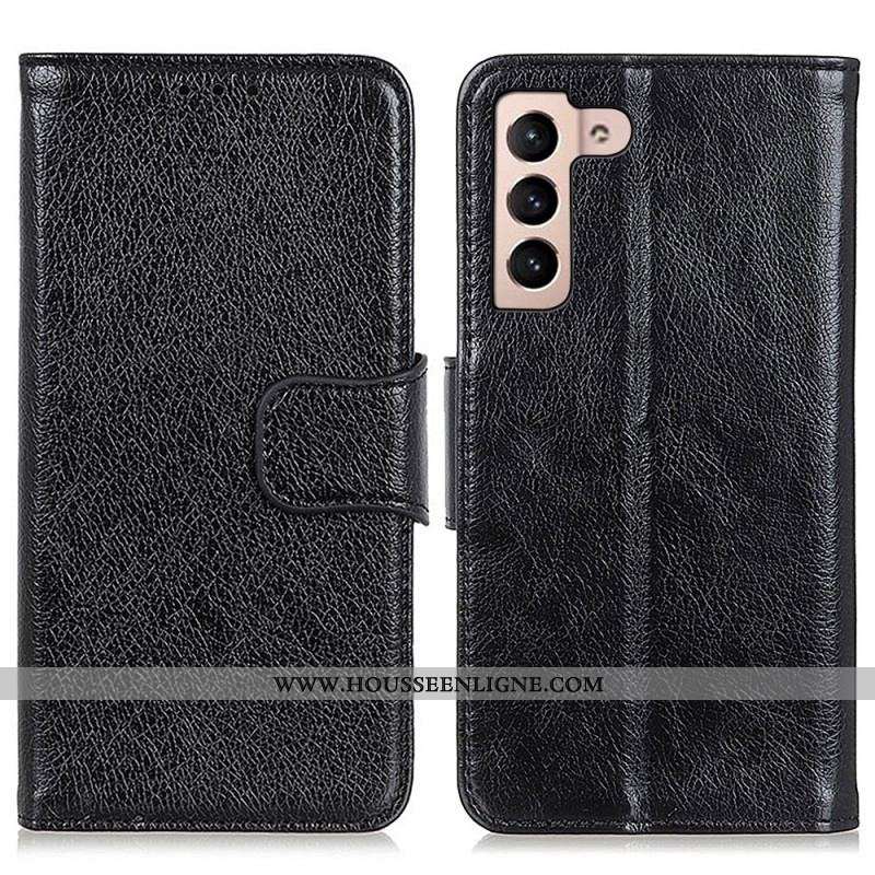 Housse Samsung Galaxy S22 5G Cuir Nappa Fendu