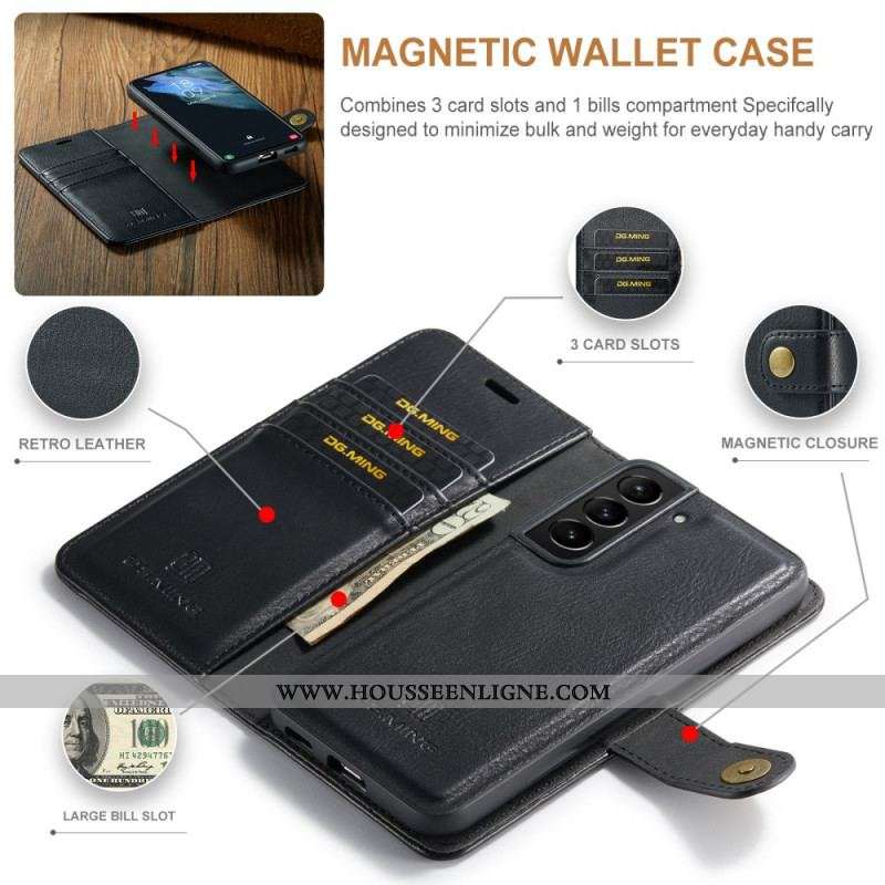 Housse Samsung Galaxy S22 5G DG.MING Coque Détachable