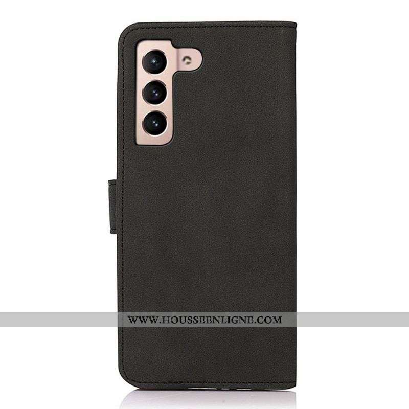 Housse Samsung Galaxy S22 5G Effet Cuir Texture KHAZNEH