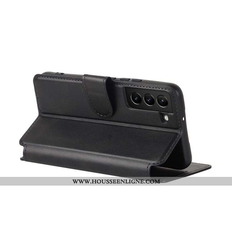 Housse Samsung Galaxy S22 5G Effet Cuir Vintage Mat