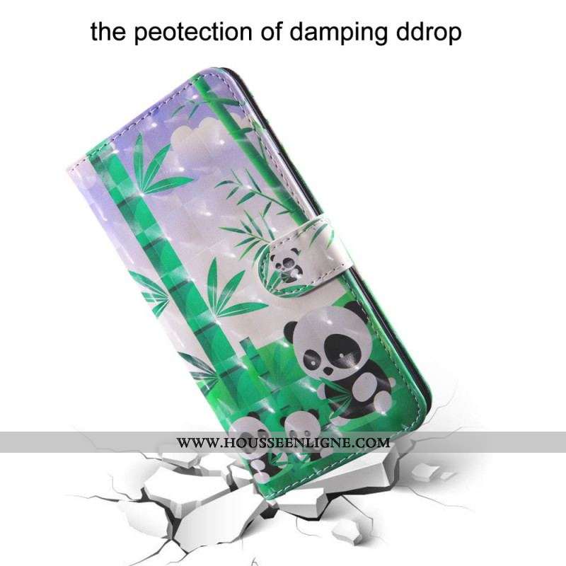 Housse Samsung Galaxy S22 5G Famille Pandas