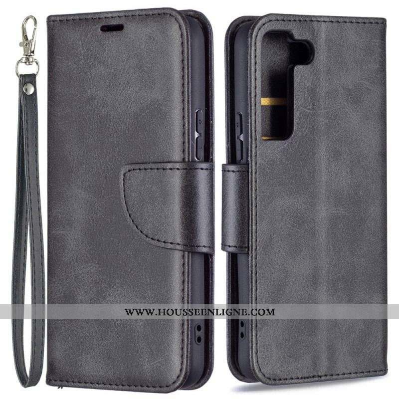 Housse Samsung Galaxy S22 5G Lisse Rabat Oblique