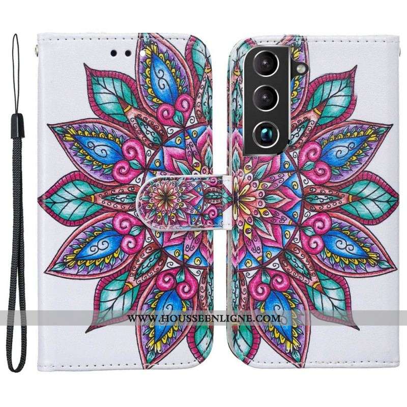 Housse Samsung Galaxy S22 5G Mandala Dessiné