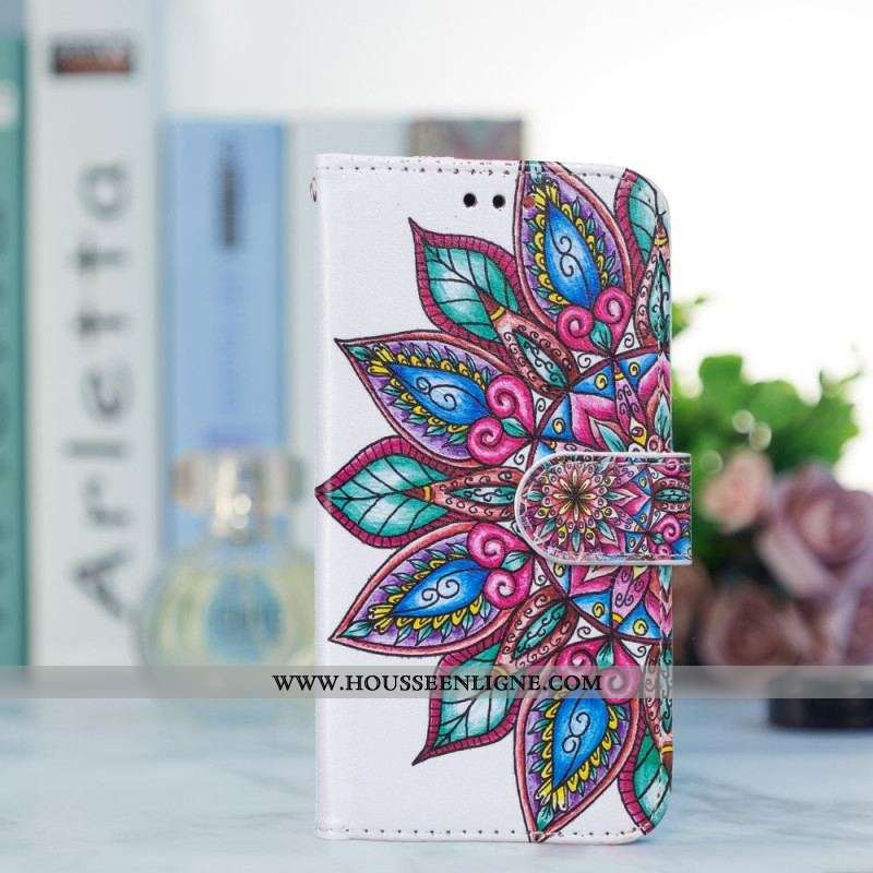 Housse Samsung Galaxy S22 5G Mandala Dessiné