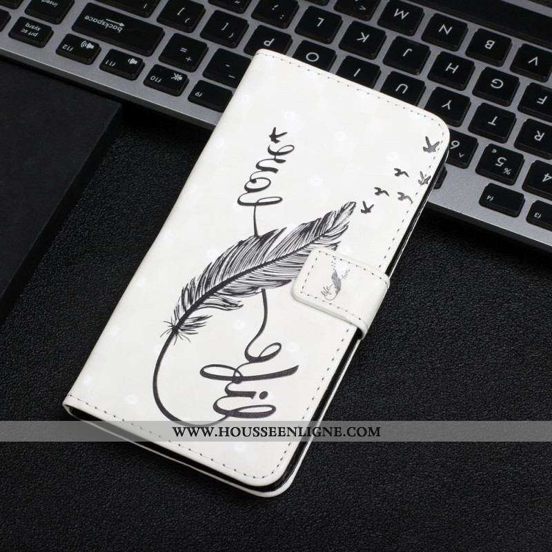 Housse Samsung Galaxy S22 5G Plume Life and Love