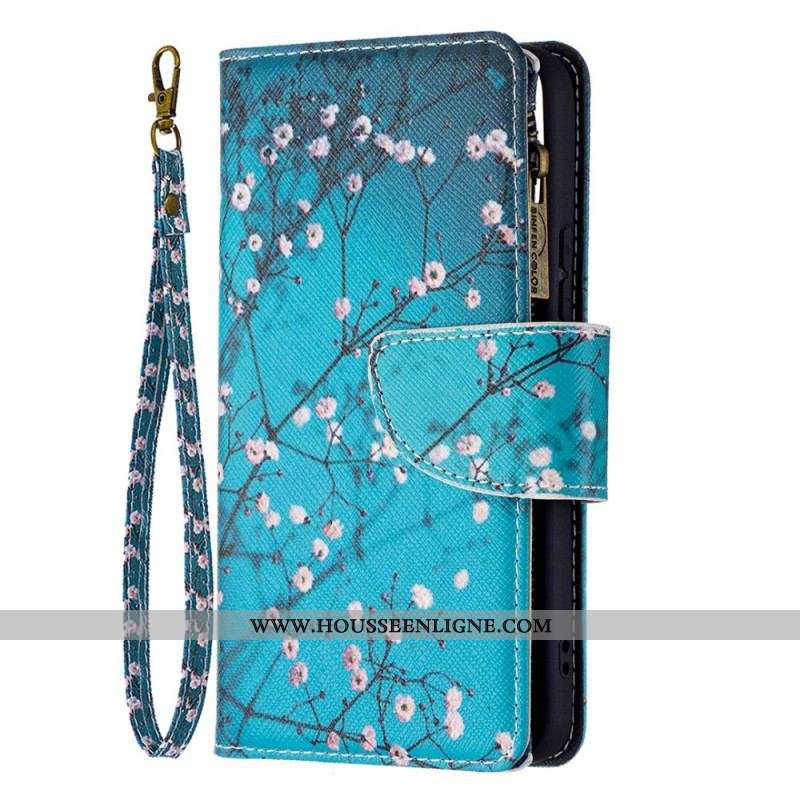 Housse Samsung Galaxy S22 5G Poche Zippée Arbre