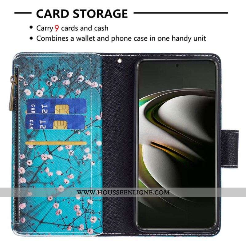 Housse Samsung Galaxy S22 5G Poche Zippée Arbre