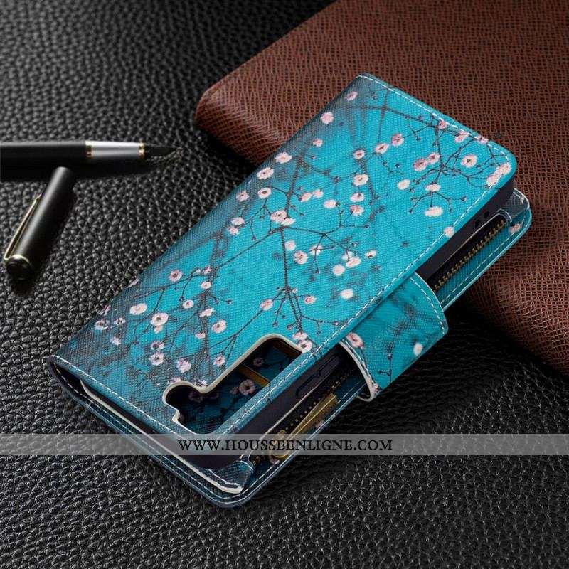 Housse Samsung Galaxy S22 5G Poche Zippée Arbre
