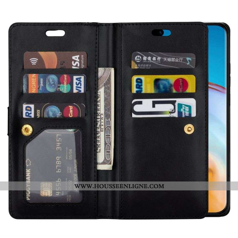 Housse Samsung Galaxy S22 5G Porte-monnaie et Lanière
