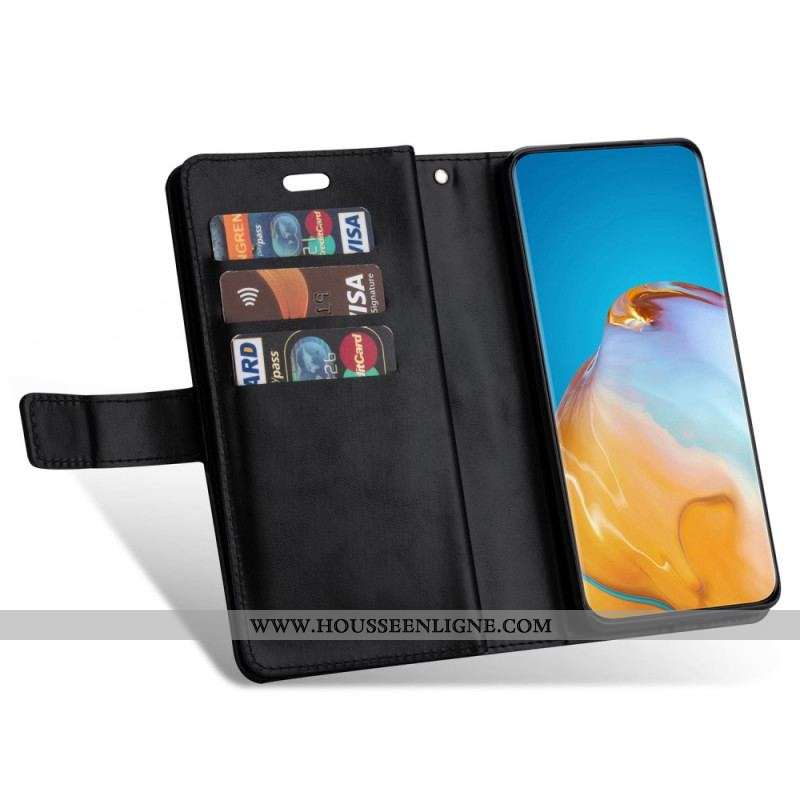 Housse Samsung Galaxy S22 5G Porte-monnaie et Lanière