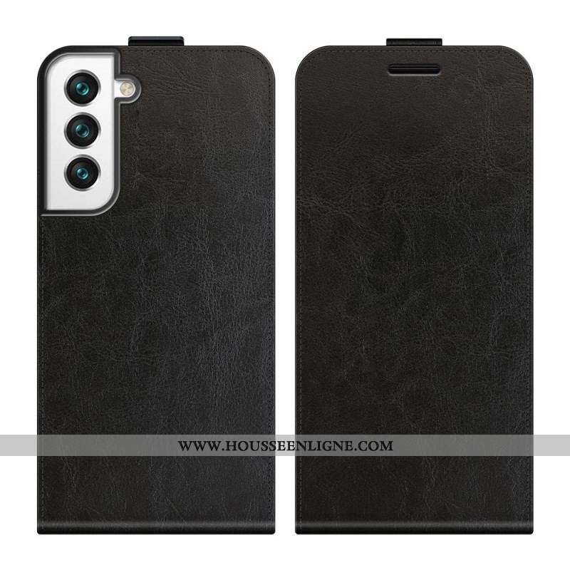 Housse Samsung Galaxy S22 5G Rabat Vertical Effet Cuir
