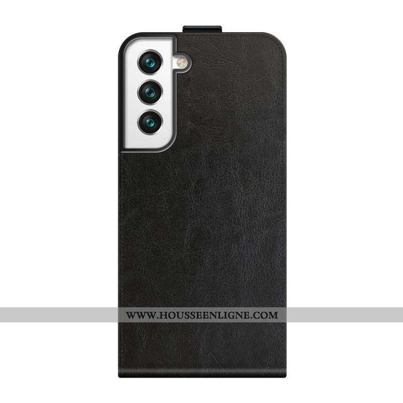 Housse Samsung Galaxy S22 5G Rabat Vertical Effet Cuir