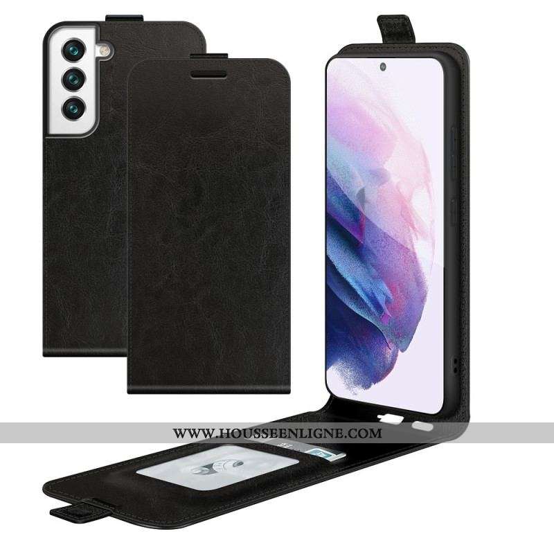 Housse Samsung Galaxy S22 5G Rabat Vertical Effet Cuir