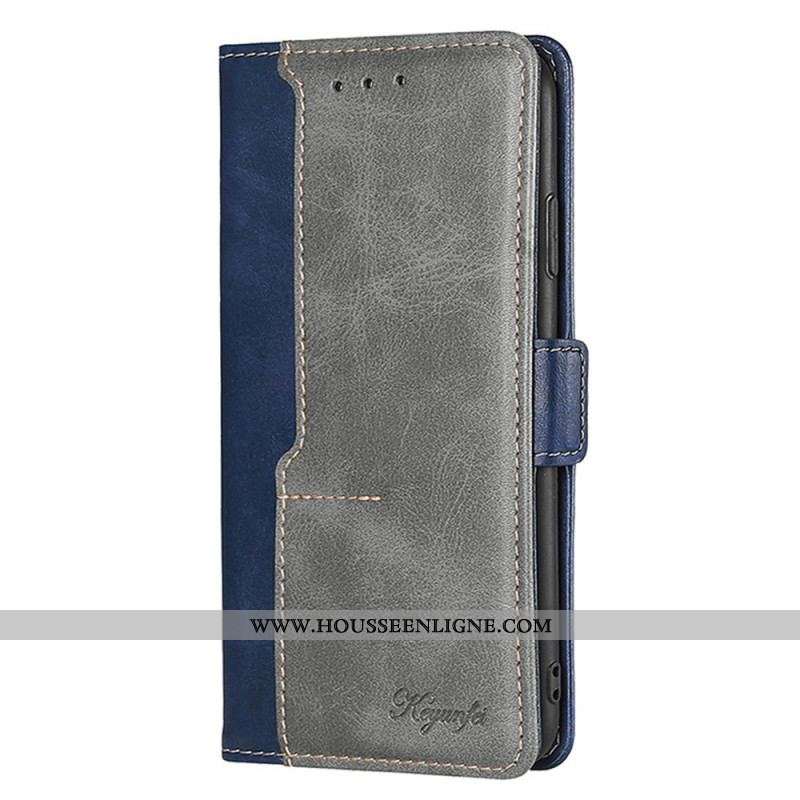 Housse Samsung Galaxy S22 5G Simili Cuir Bicolore