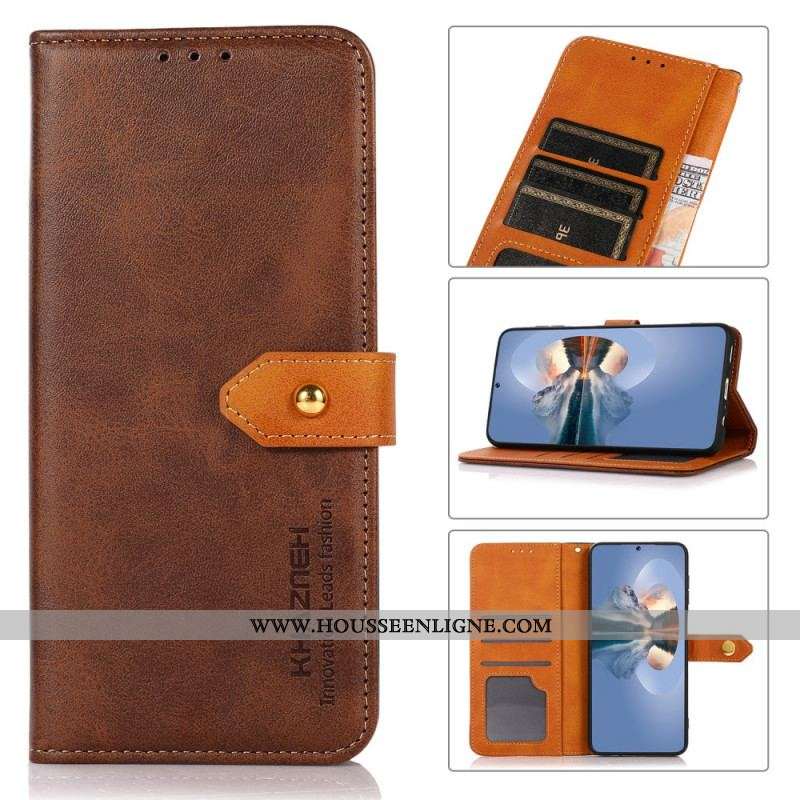 Housse Samsung Galaxy S22 5G Simili Cuir avec Sangle KHAZNEH