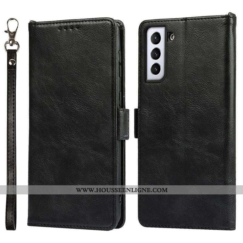 Housse Samsung Galaxy S22 5G Style Cuir Technologie RFID