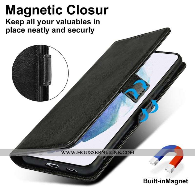 Housse Samsung Galaxy S22 5G Style Cuir Technologie RFID