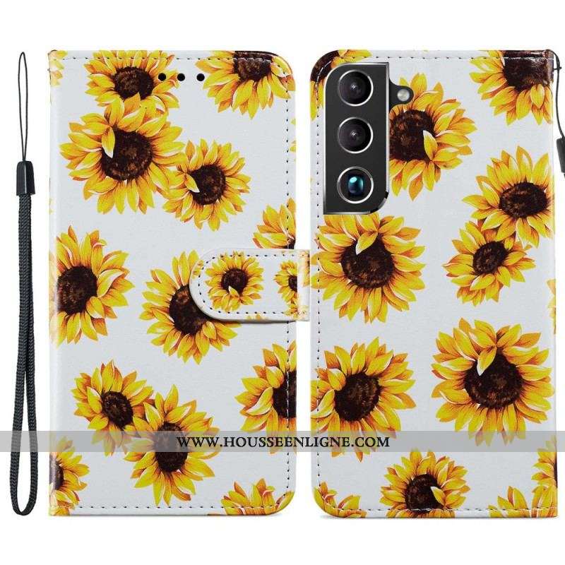 Housse Samsung Galaxy S22 5G Tournesols