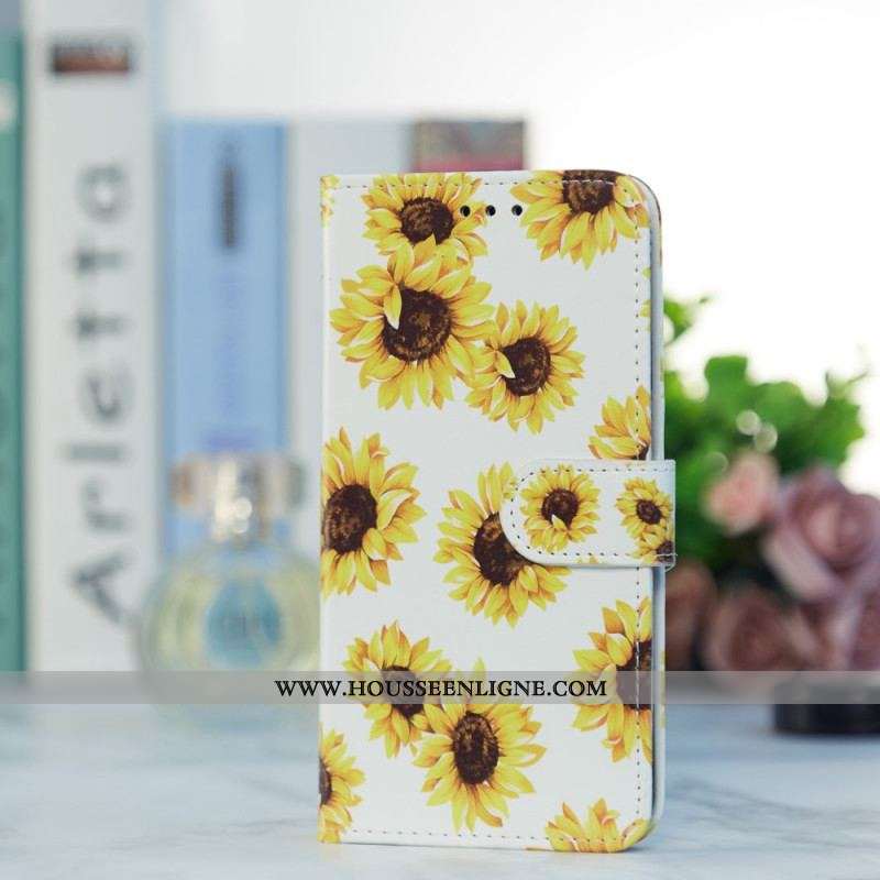 Housse Samsung Galaxy S22 5G Tournesols