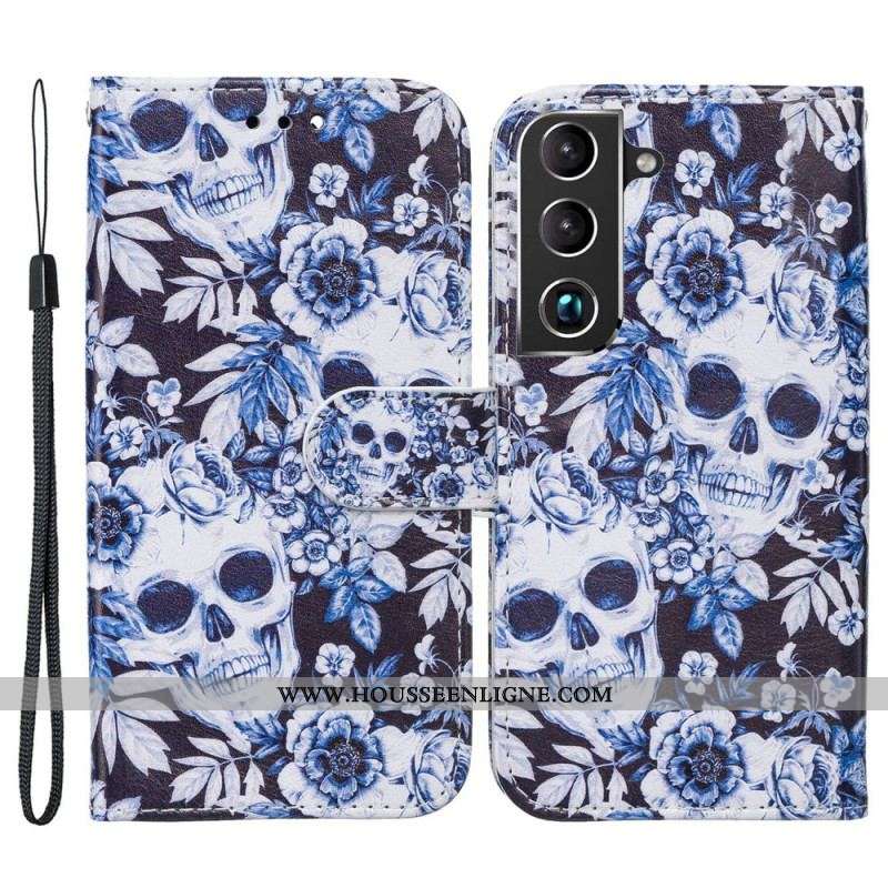 Housse Samsung Galaxy S22 5G Têtes de Mort Rétros