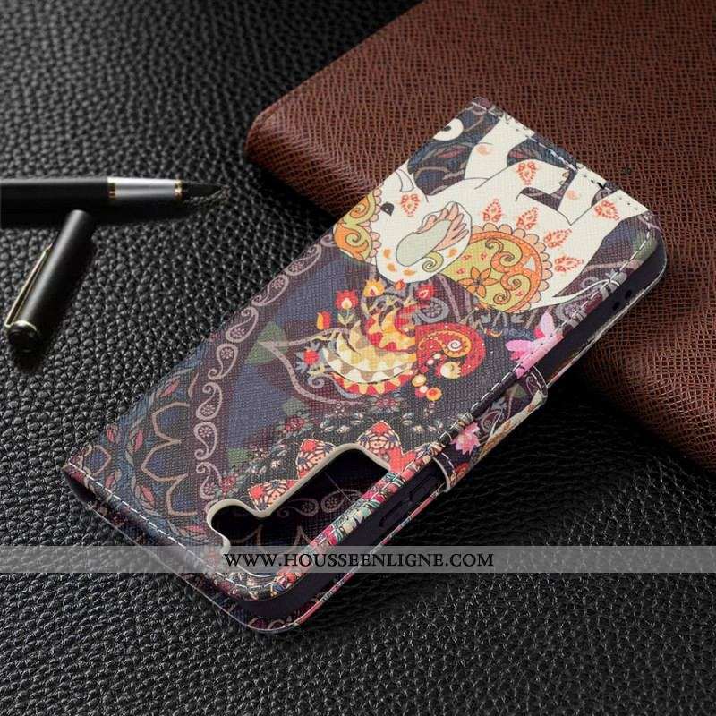 Housse Samsung Galaxy S22 5G Éléphant Indien