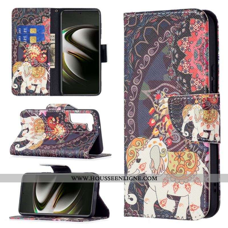 Housse Samsung Galaxy S22 5G Éléphant Indien