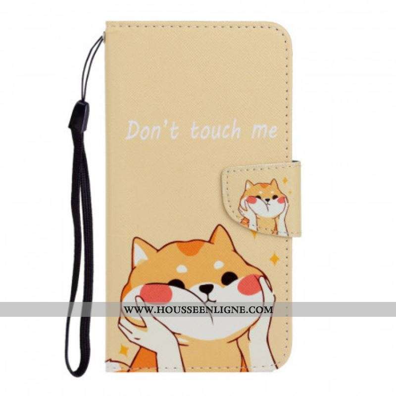 Housse Samsung Galaxy S22 Plus 5G Chat Don't Touch Me à Lanière