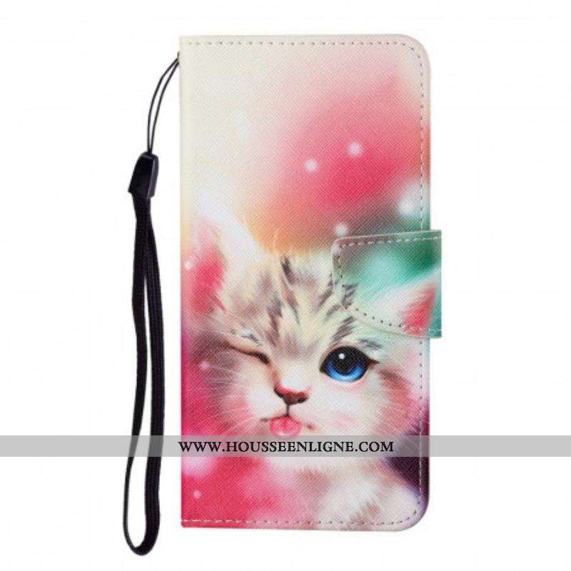 Housse Samsung Galaxy S22 Plus 5G Chat Royal avec Lanière