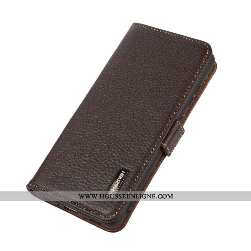 Housse Samsung Galaxy S22 Plus 5G Cuir Litchi KHAZNEH RFID