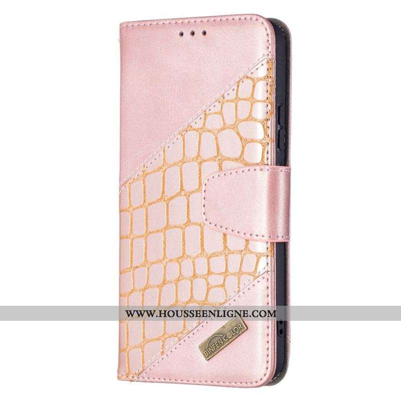 Housse Samsung Galaxy S22 Plus 5G Effet Peau de Crocodile Classique