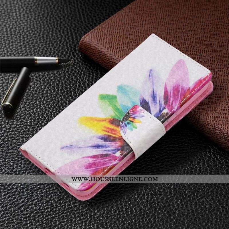 Housse Samsung Galaxy S22 Plus 5G Fleur Aquarelle