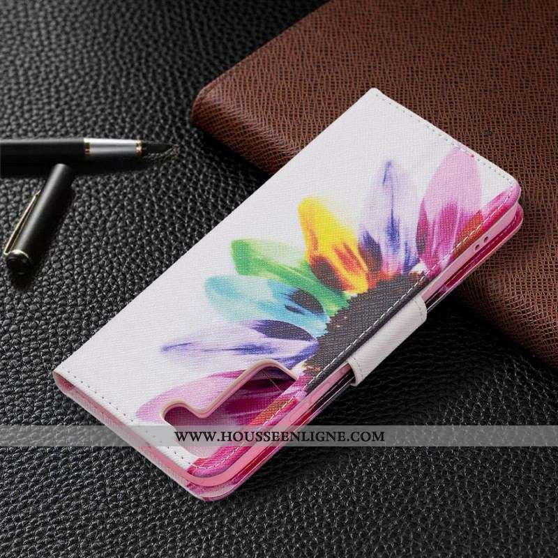 Housse Samsung Galaxy S22 Plus 5G Fleur Aquarelle