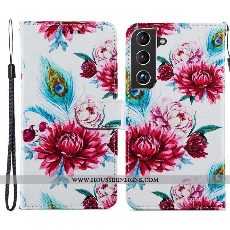 Housse Samsung Galaxy S22 Plus 5G Fleurs Intenses