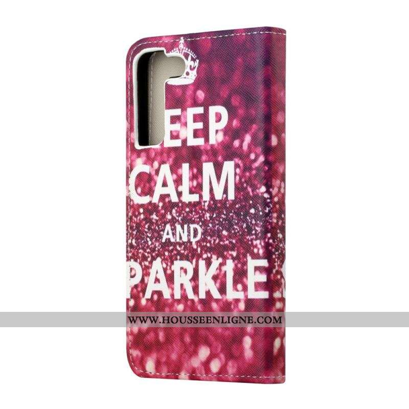 Housse Samsung Galaxy S22 Plus 5G Keep Calm and Sparkle