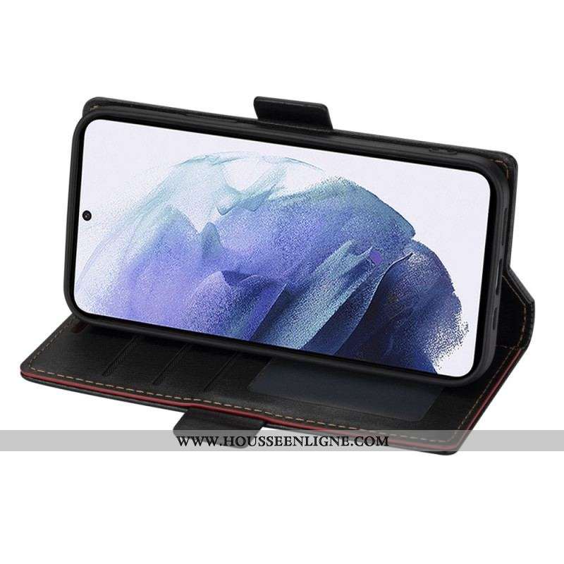 Housse Samsung Galaxy S22 Plus 5G LN.BEKUS Effet Cuir