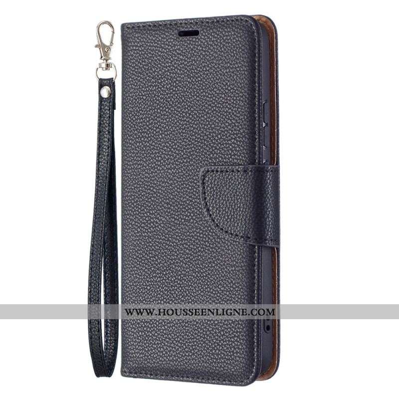 Housse Samsung Galaxy S22 Plus 5G Litchi Rabat Oblique