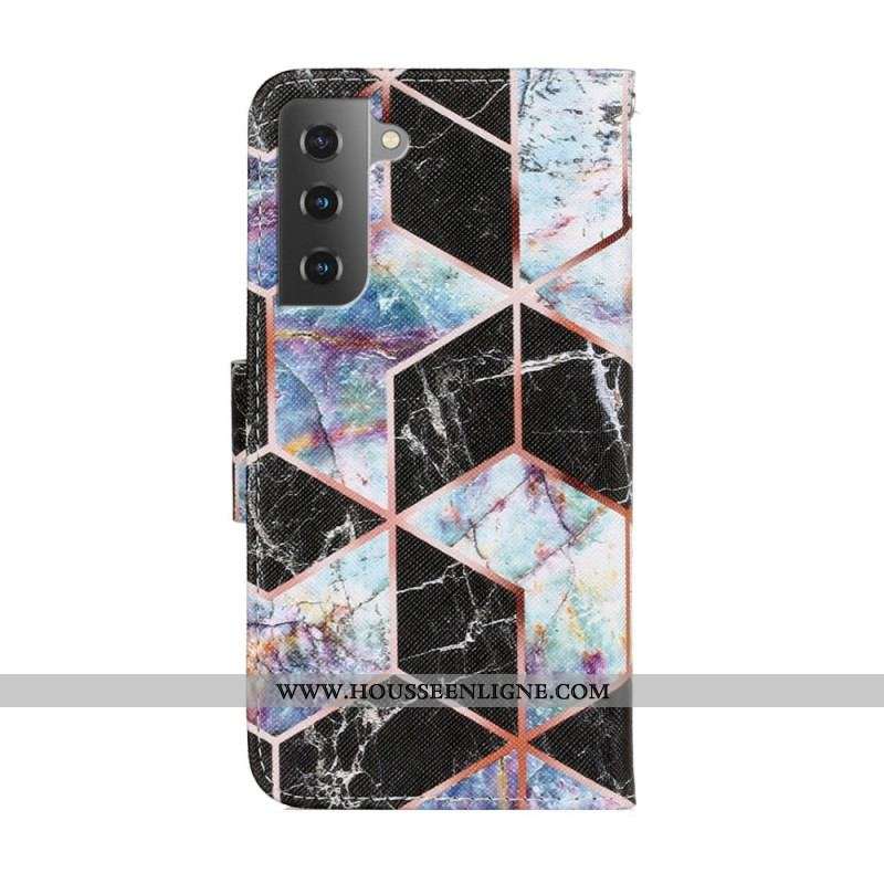 Housse Samsung Galaxy S22 Plus 5G Marbre Géométrique