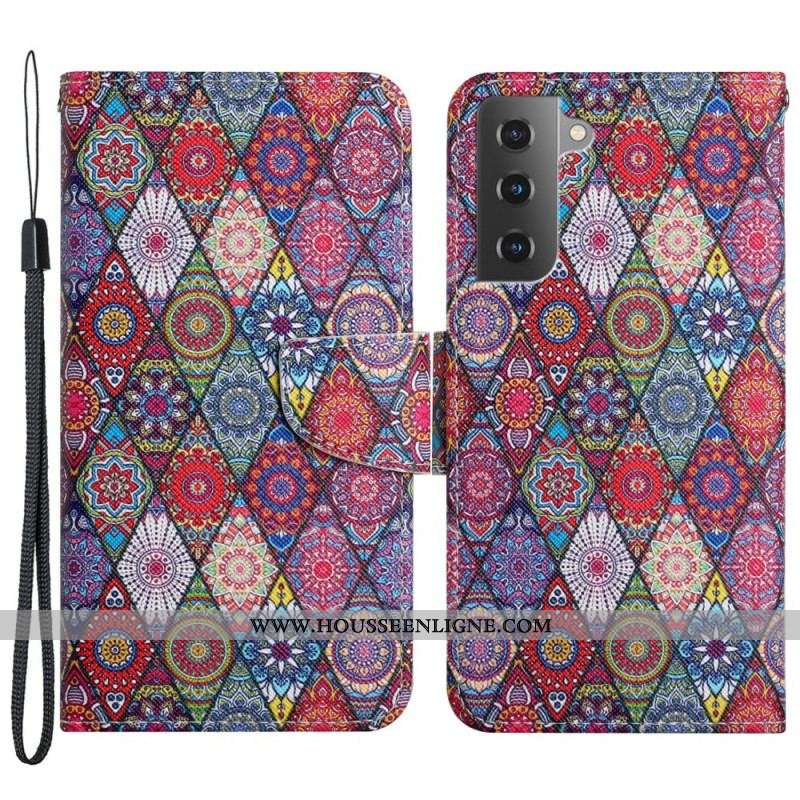 Housse Samsung Galaxy S22 Plus 5G Motif Tapisserie coloré