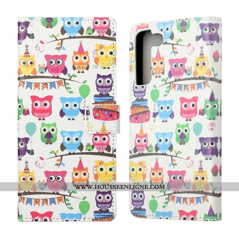 Housse Samsung Galaxy S22 Plus 5G Multiples Hiboux