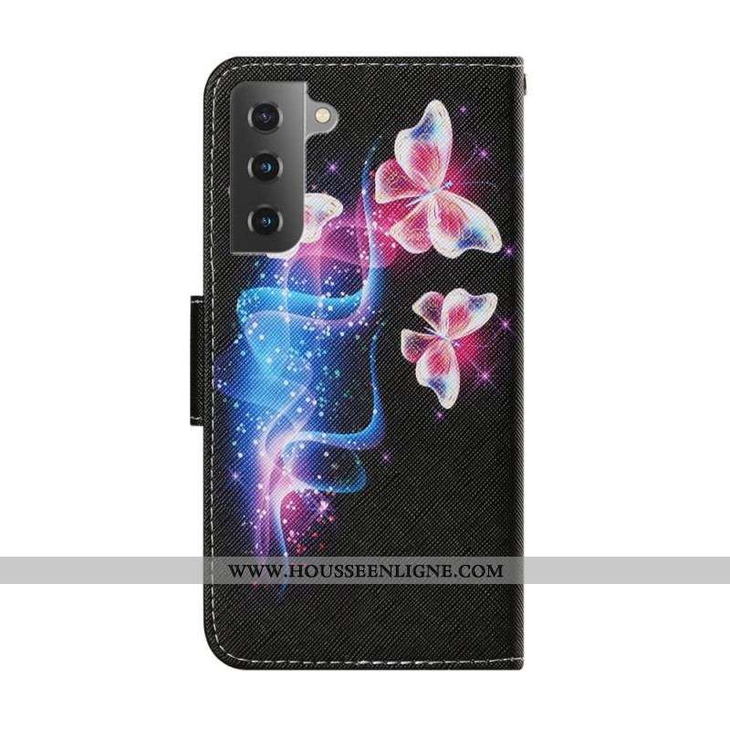 Housse Samsung Galaxy S22 Plus 5G Papillons Magiques