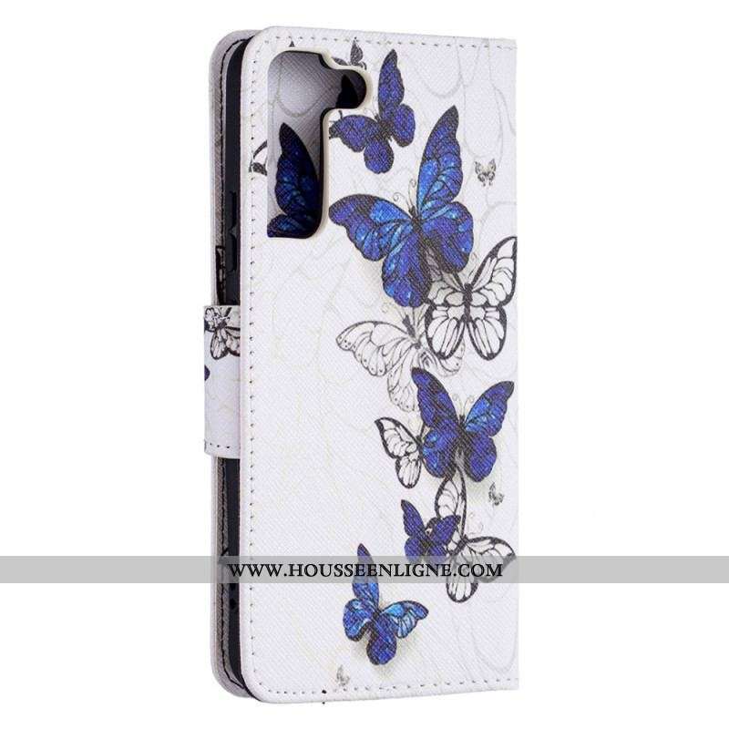 Housse Samsung Galaxy S22 Plus 5G Papillons Rois